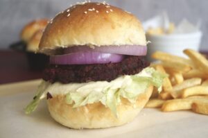 Beetroot burgers, Vegetarian burger, Homemade, Beetroot