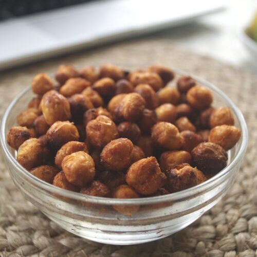 Air Fryer Chickpeas, Roasted Chickpeas, Snack