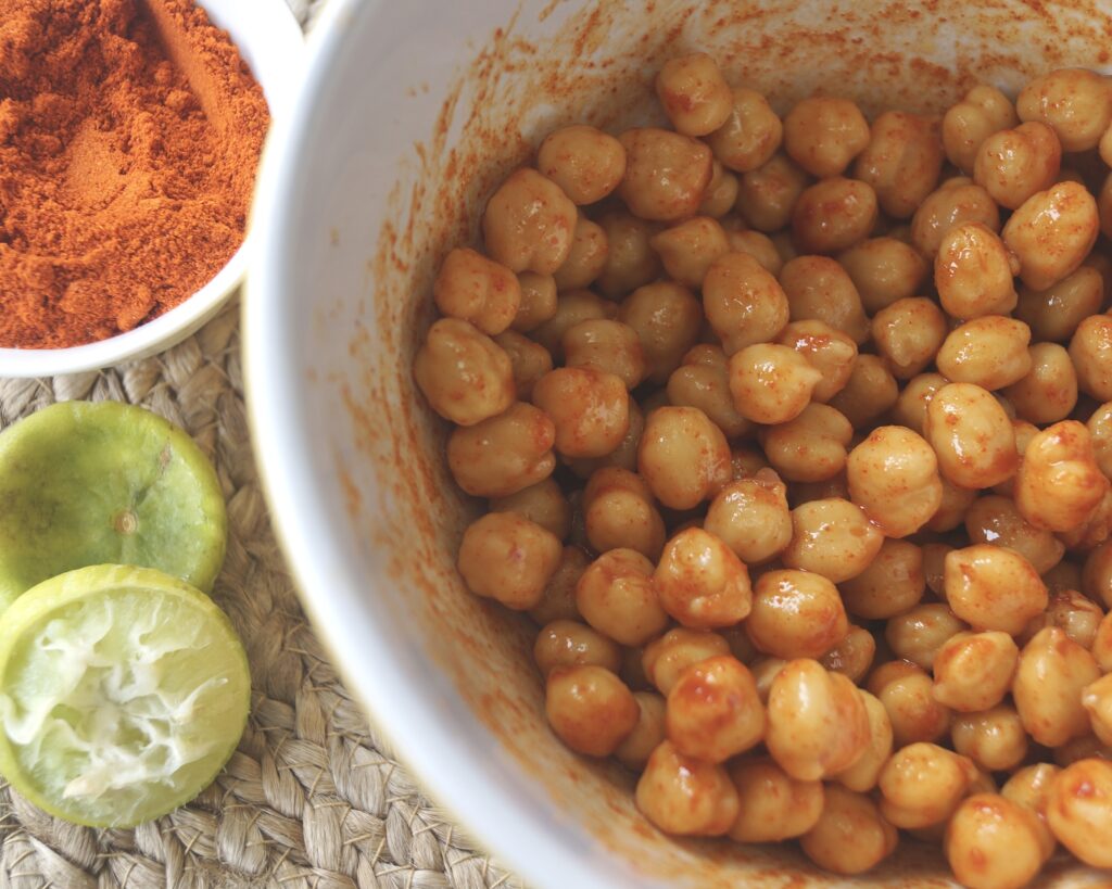 Air Fryer Chickpeas, Roasted Chickpeas, Snack