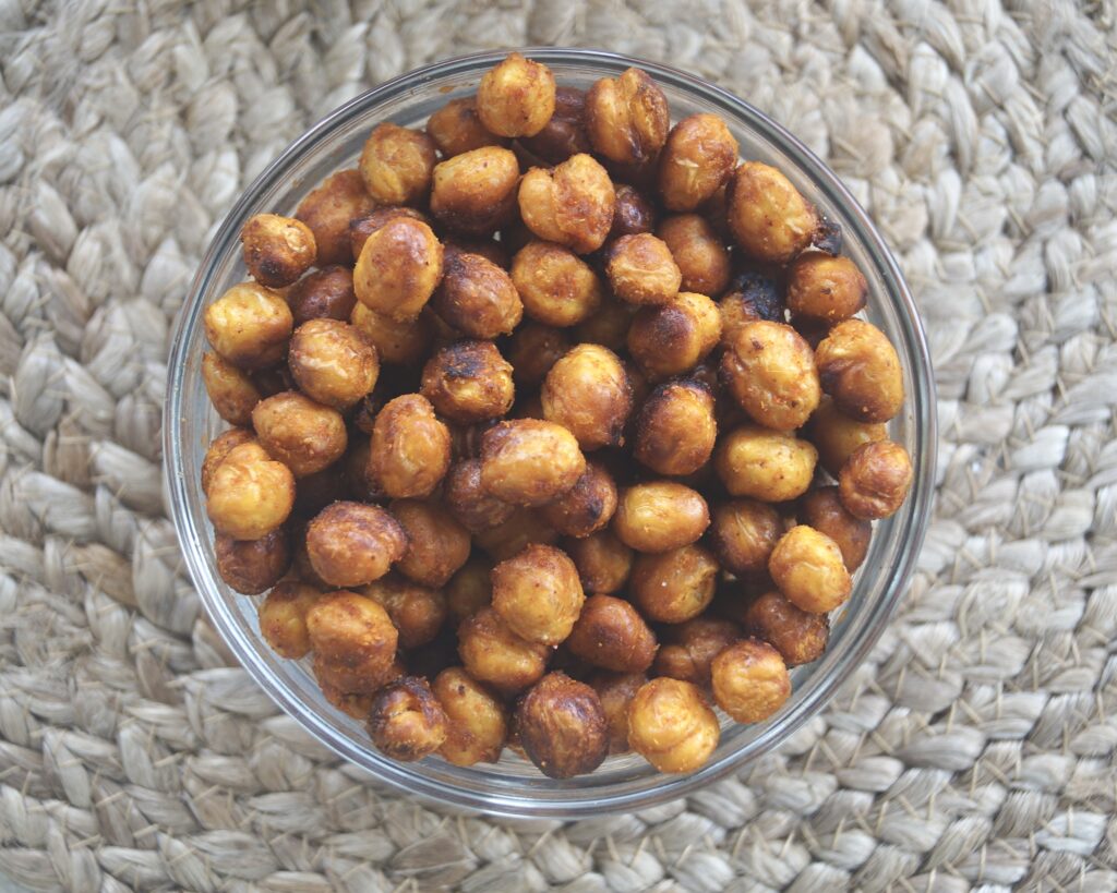 Air Fryer Chickpeas, Roasted Chickpeas, Snack