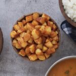 Potato Karacurry, Roast Potatoes, South Indian Style Roast Potatoes